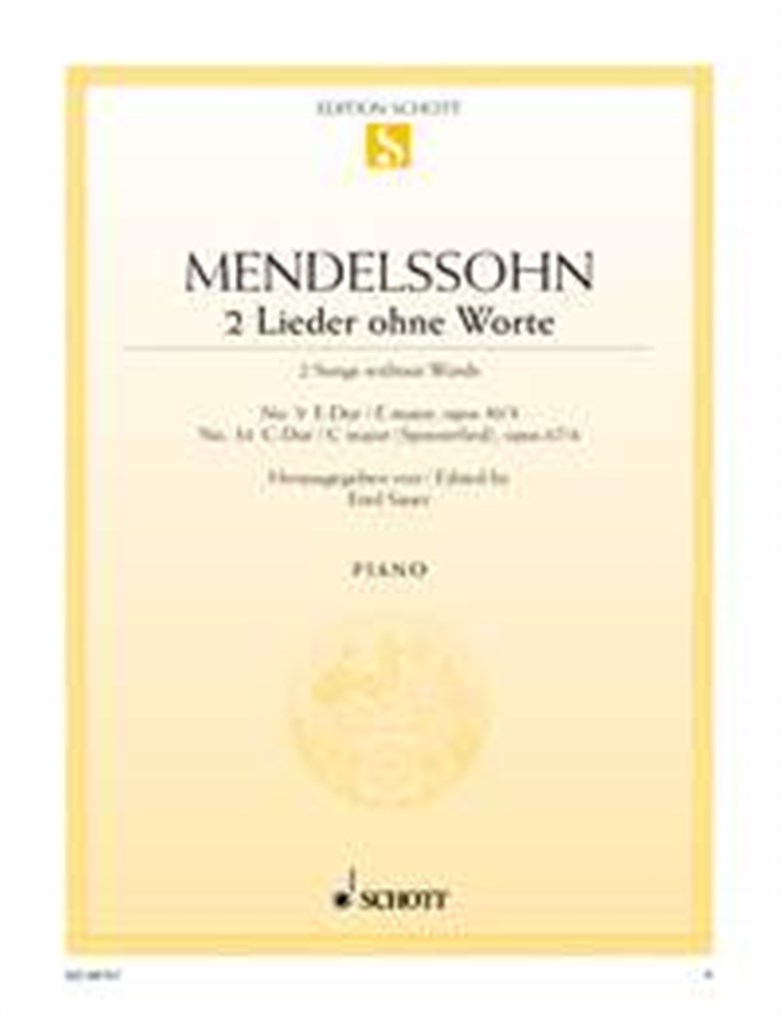 Lieder Ohne Worte 9 E Opus 30/3 &